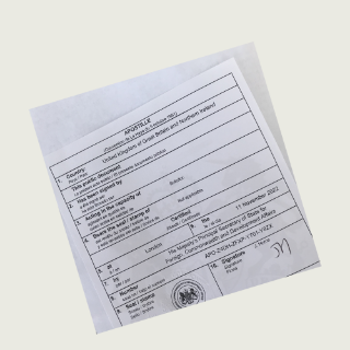 Picture of Document Certification